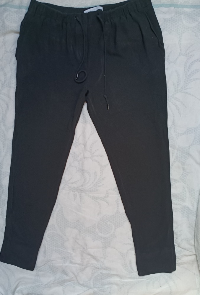 Black drawstring trousers by Alexander Wang
