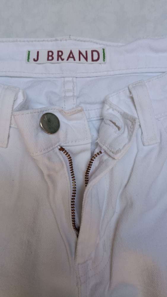 White bootcut jeans by J Brand