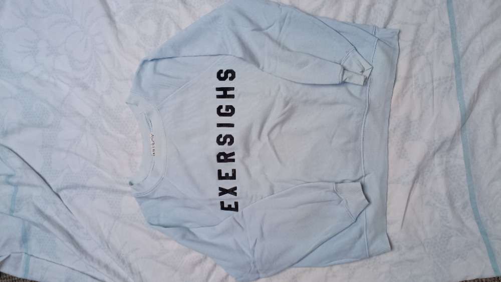 Baby blue sweatshirt with logo by Wildfox