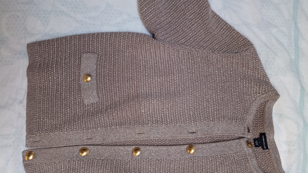 golden cropped cardigan Karen Millen