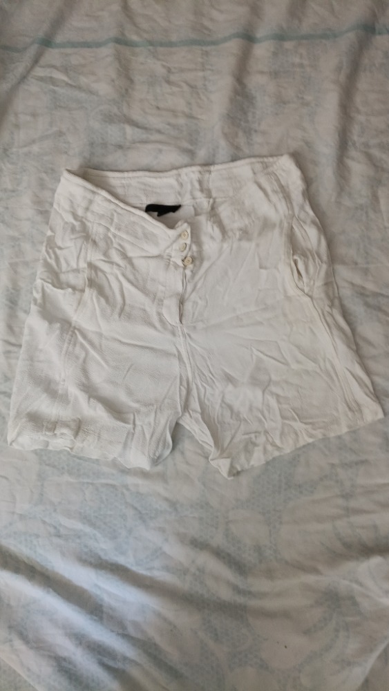 white bermuda shorts with drawstring by Alexander Wang