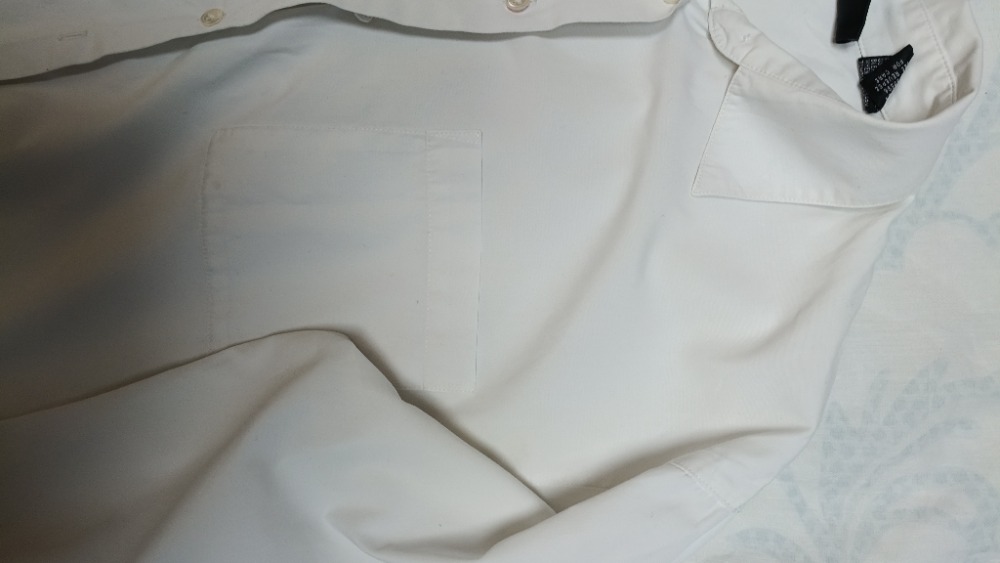 white classic buttoned up shirt by Donna Karan