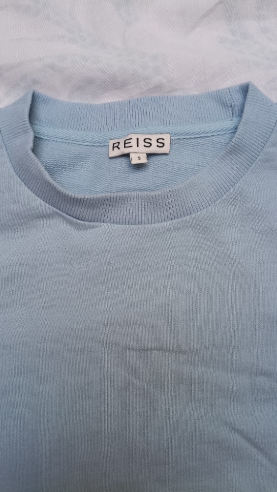 Baby blue sweatshirt top by Reiss