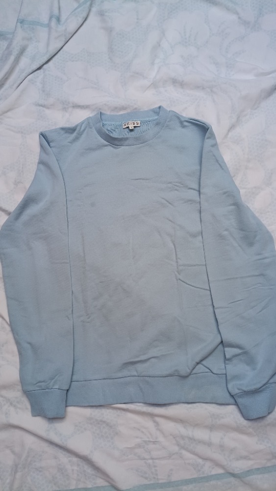 Baby blue sweatshirt top by Reiss