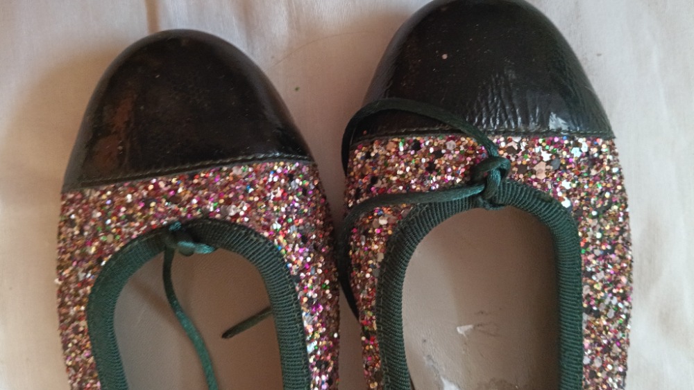 Sparkly ballerina flat shoes by Studio Pollini
