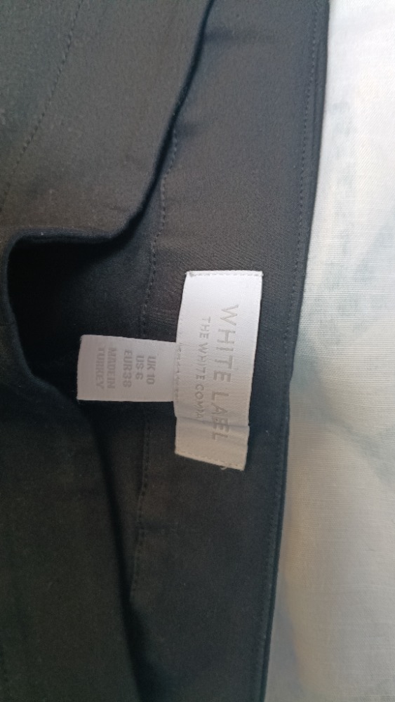 Slim cropped black trousers by White Company