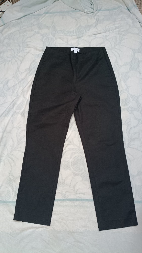 Slim cropped black trousers by White Company