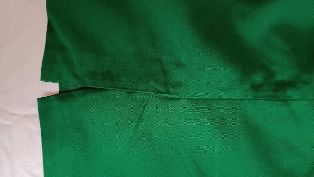 Green satin pencil knee lenght skirt by L K Benneth