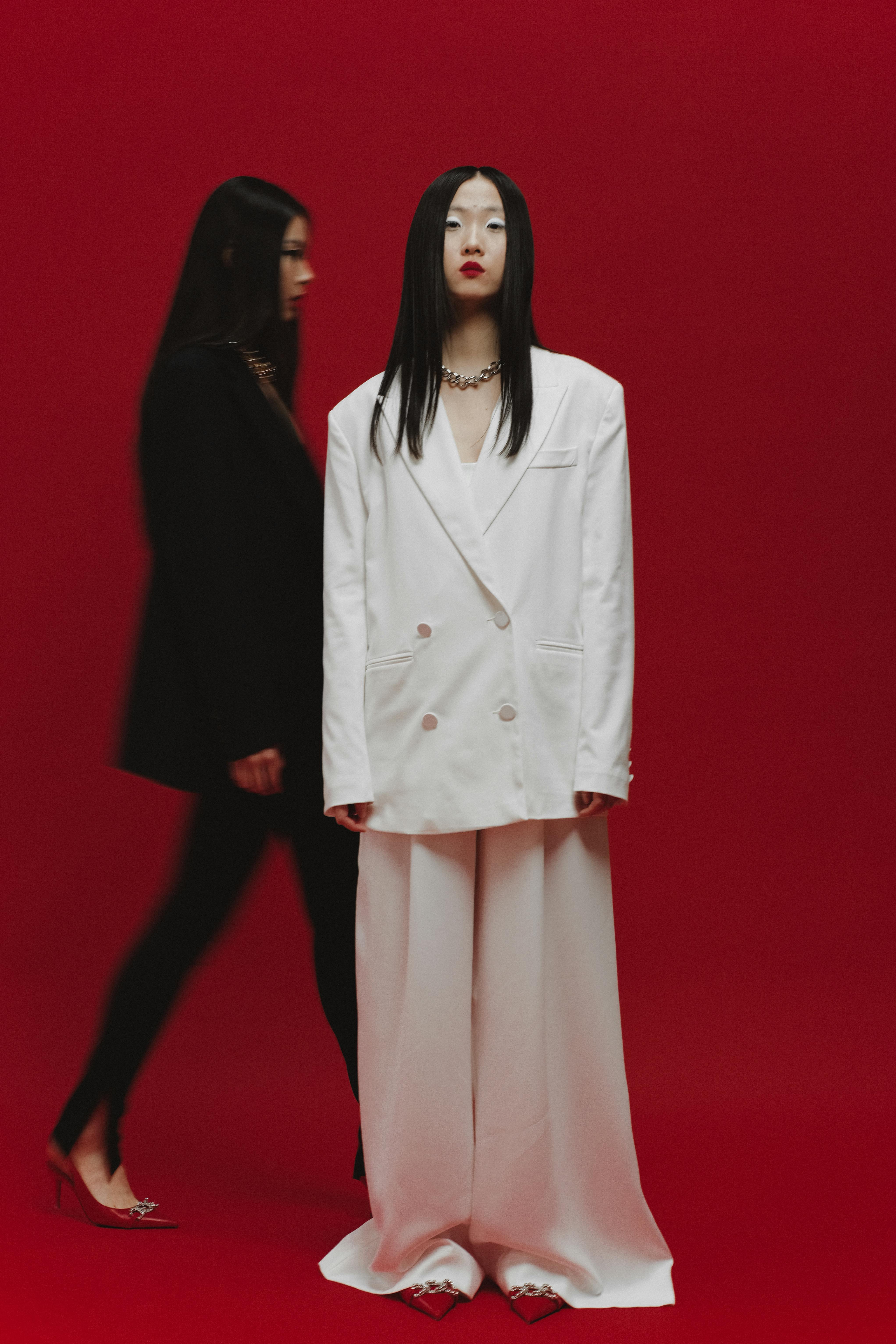 Black and white designer monochrome fashion
