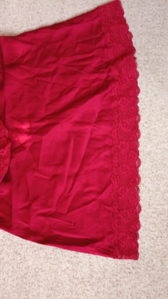 Red silk slip top by Intimissimi