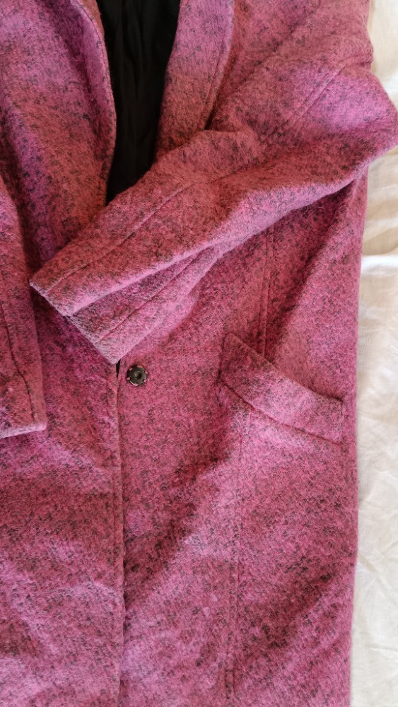 Pink boiled wool coat by Gestutz