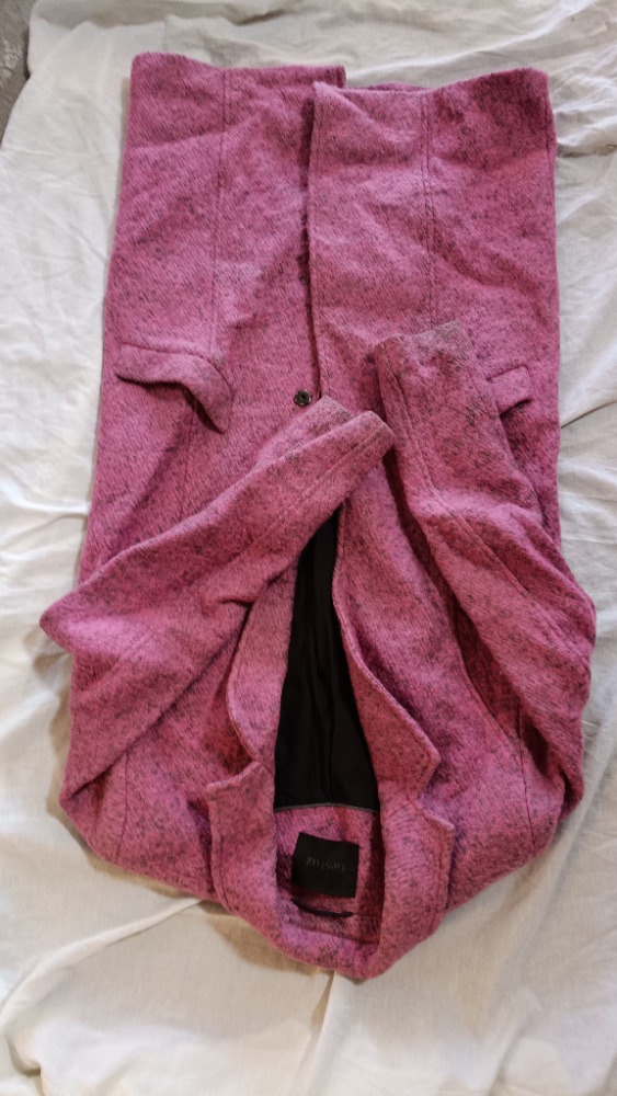 Pink boiled wool coat by Gestutz