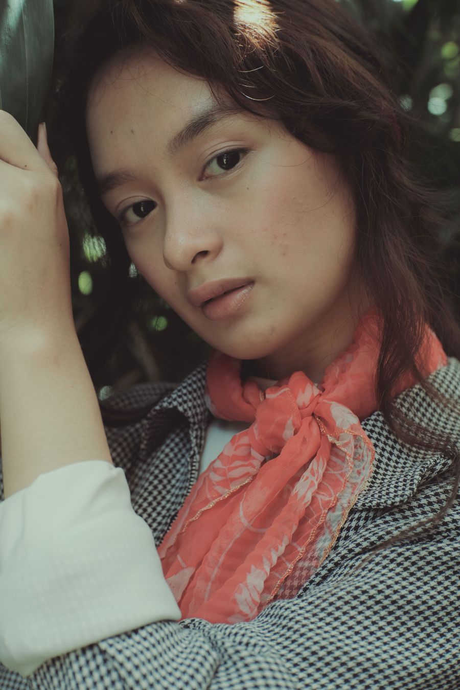 Scarf neck tie jacket